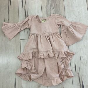 Mia joy gorgeous cotton light pink shirt with beautiful ruffles.